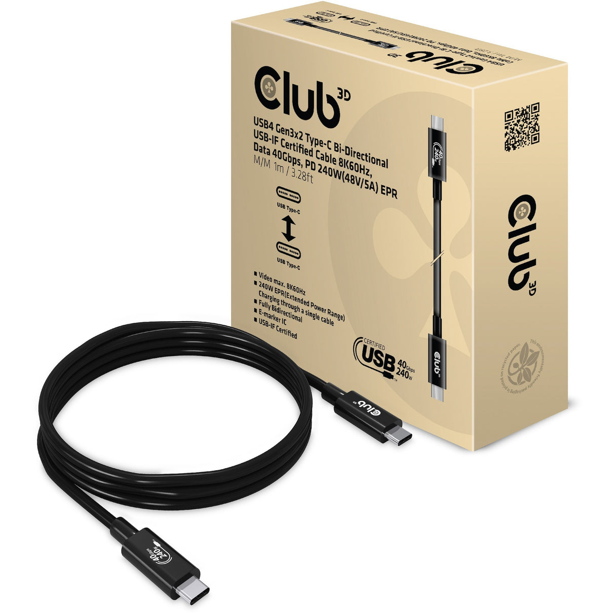 Club 3D USB4-C Gen2x2 tovejs