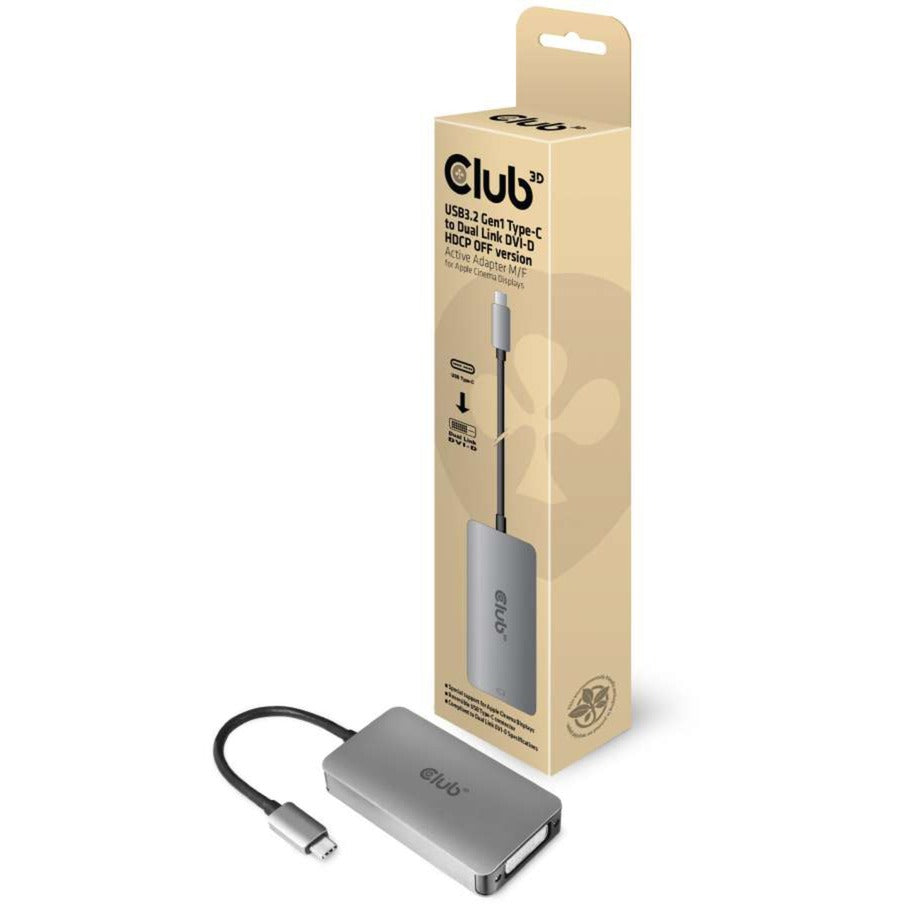 Club 3D USB 3.2 Gen1 Type-C vers DVI-D HDCP OFF Version