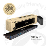 Club 3D USB-C 3.2 Gen1 Triple Display Dynamic PD nabíjení