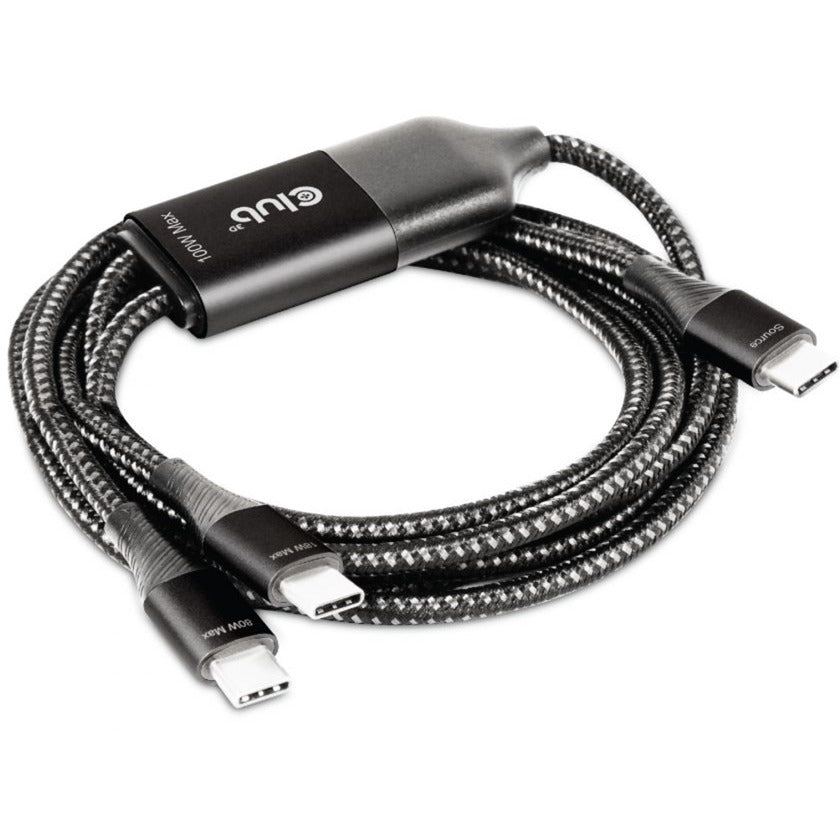 Club 3D USB typ-c, y nabíjecí kabel na 2x USB typu-c