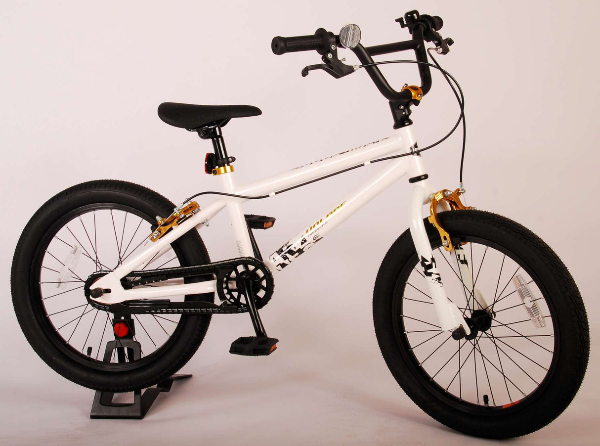 Volare Cool Rider Kinderfiets - Boys - 18 palců - bílá - 95% sestavena - Prime Collection