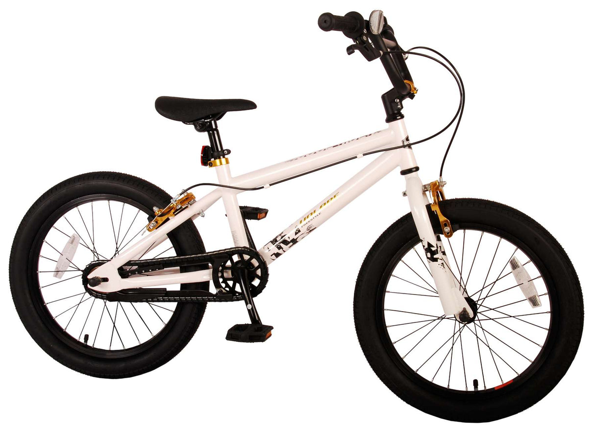 Volare Cool Rider Kinderfiets - Boys - 18 palců - bílá - 95% sestavena - Prime Collection