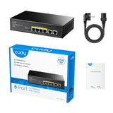 Cudy 6-port 10 100m Poe + commutateur
