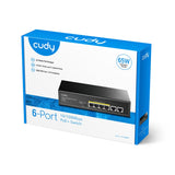 Cudy 6-port 10 100m Poe + commutateur
