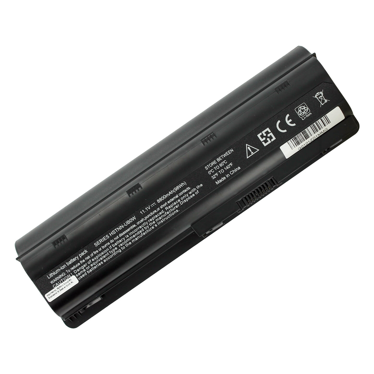 Batterie d'ordinateur portable de remplacement étendu 8800mAh 12 cellules