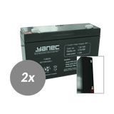 Yanec UPS -batterisättningsuppsättning RBC3 (exklusivt kablar)