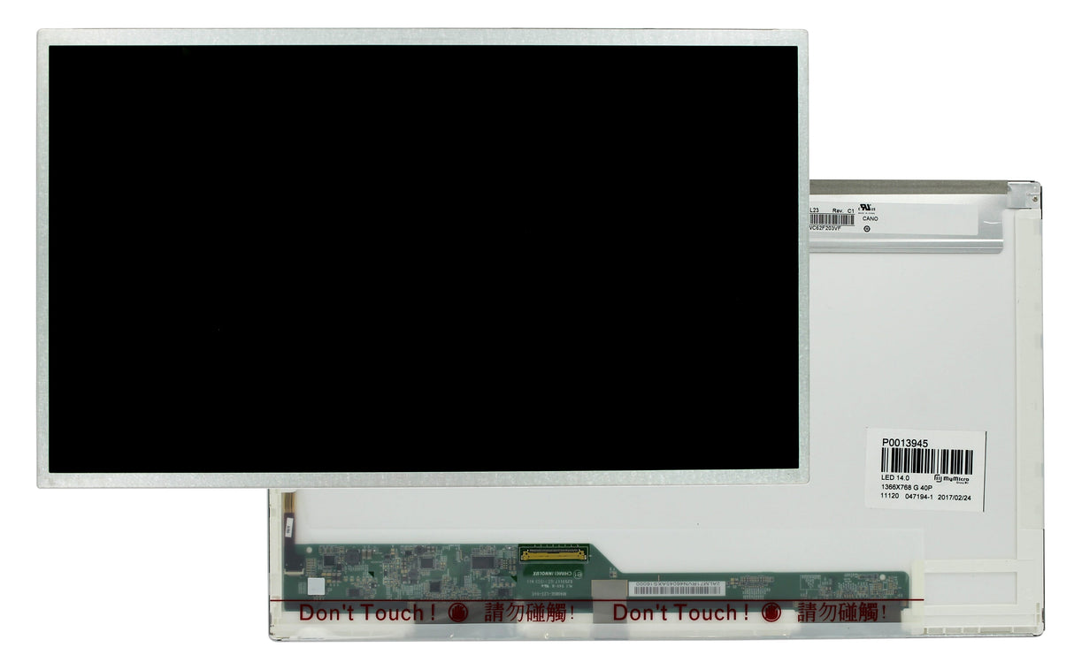 Écran LCD OEM 14,0 pouces 1366x768 GLOSS 40pin
