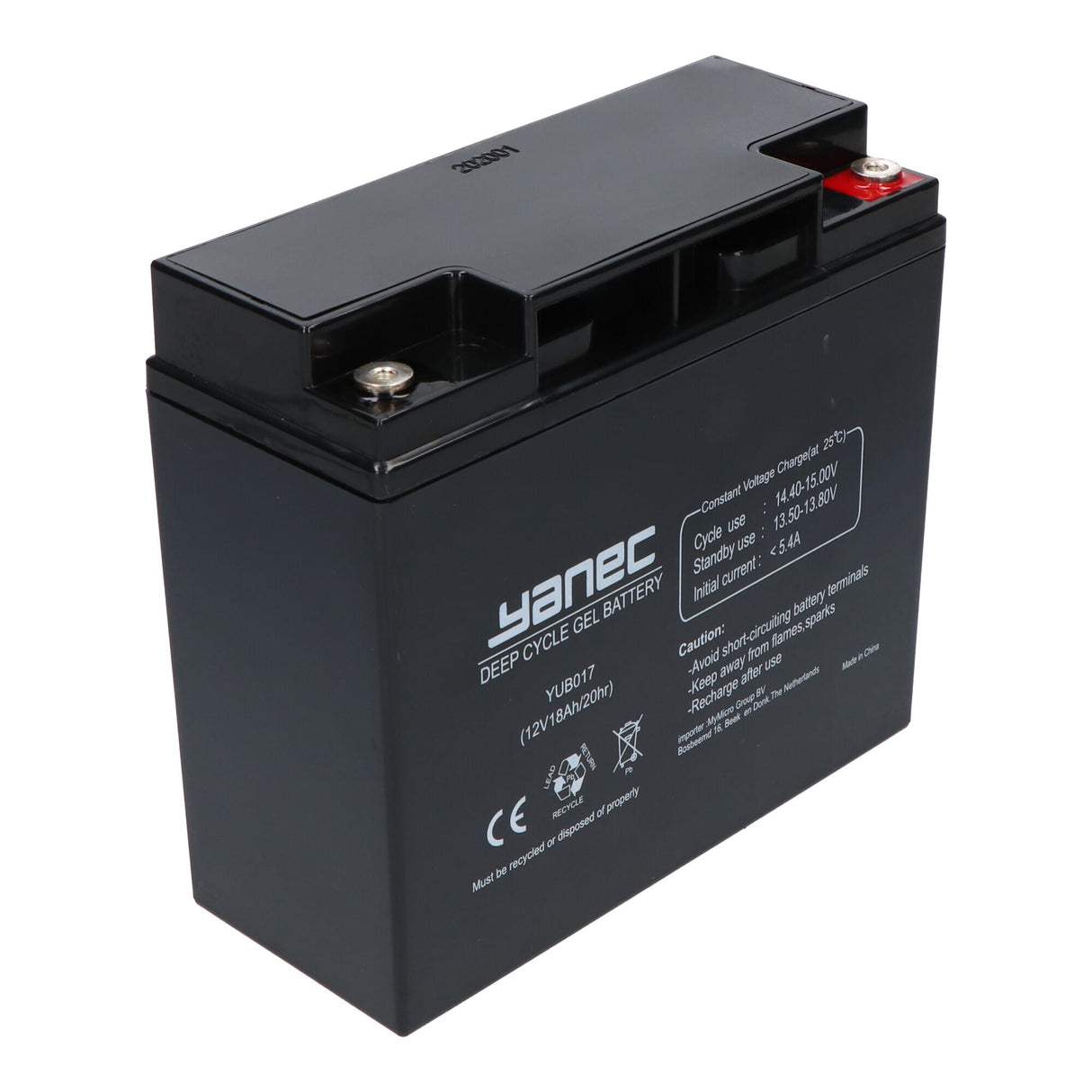 Yanec Gel Battery 12V 18AH