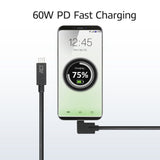Act usb 3.2 gen1 aansluitkabel c male - c male (haaks) 1m