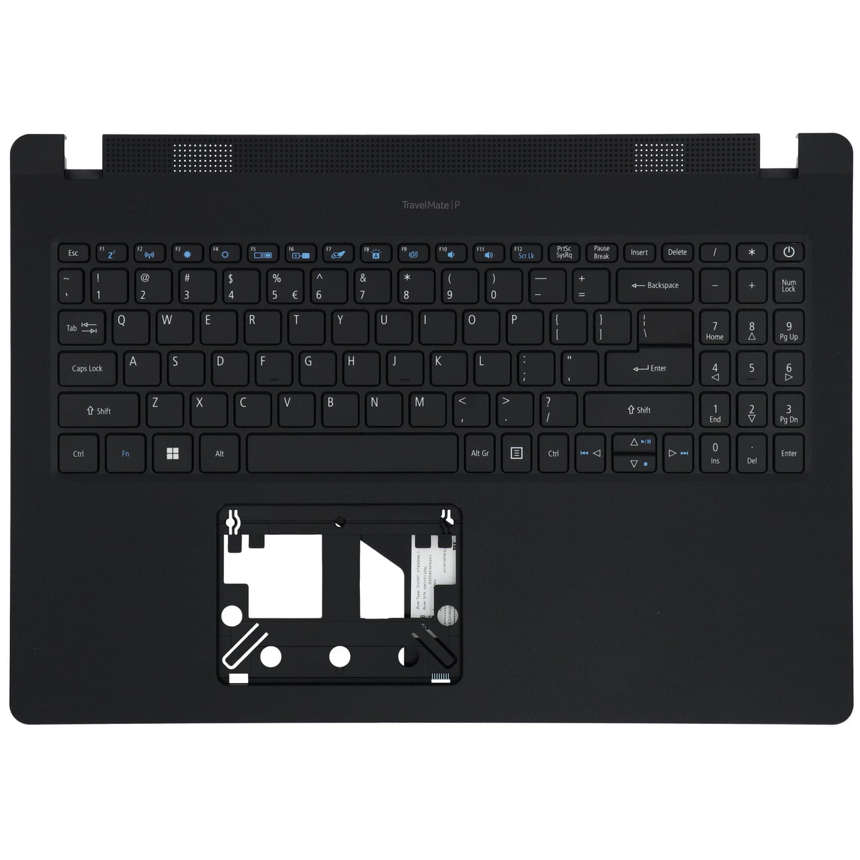 Acer laptop toetsenbord qwerty us + top cover, bl - zwart