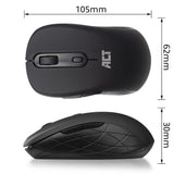 Act Wireless Mouse, USB Nano přijímač, 1600 DPI, černá