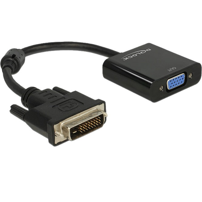 Delock Adapter DVI-D 24+1 hane> VGA Kvinna