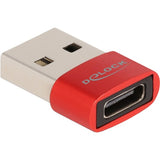 Delock USB 2.0 Adapter USB-A Mężczyzna> USB-C Kobieta