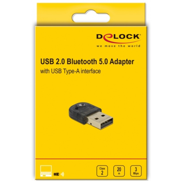 Delock USB 2.0 Bluetooth 5.0 Mini adaptér