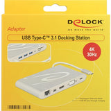 Delock USB Type-C 3.1 Estación de acoplamiento