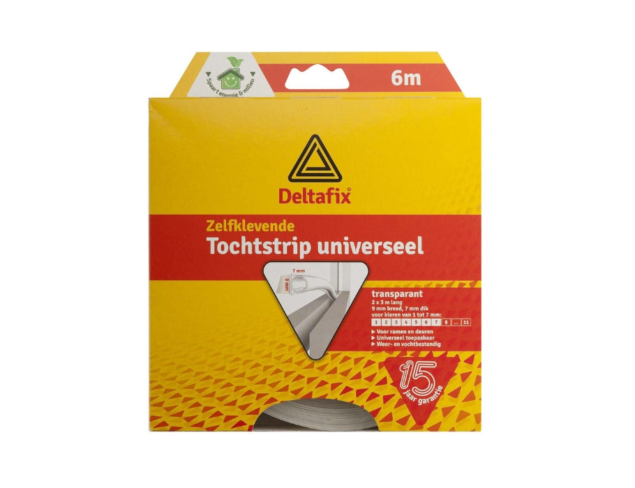 Deltafix Tour Sangle - O -profile - 9 mm x 7 mm - 6m - transparent
