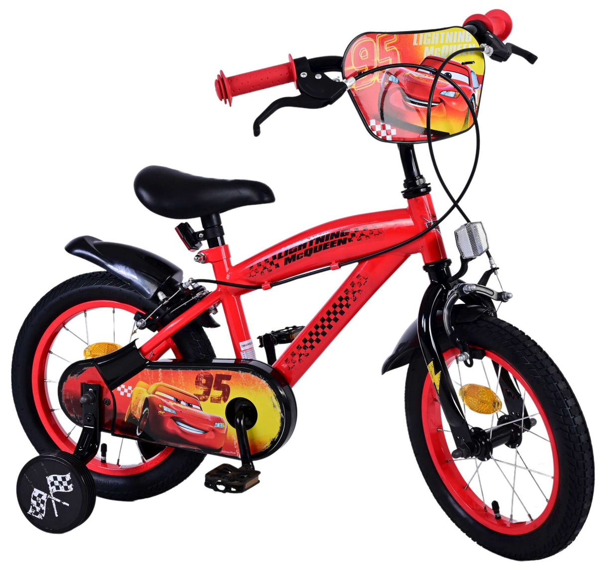 Disney Disney Children's Bike Boys 14 Zoll rote zwei Handbremsen
