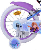 Disney Frozen 2 otroška kolesarska dekleta 16 palčnih modrih vijoličnih dveh ročnih zavoj