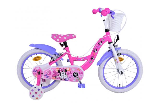 Disney Minnie Børns cykelpiger 16 tommer lyserøde to håndbremser