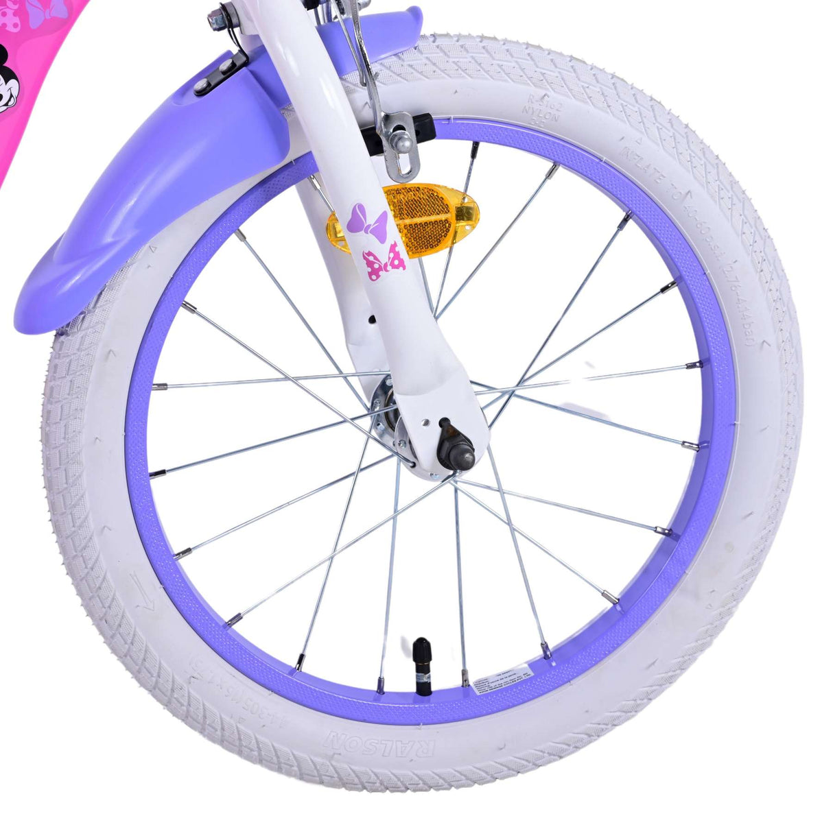 Disney Minnie Børns cykelpiger 16 tommer lyserøde to håndbremser