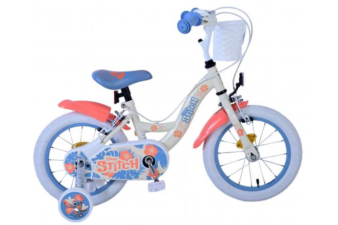 Cucire le ragazze in bici per bambini da 14 pollici freni a due mani blu di corallo