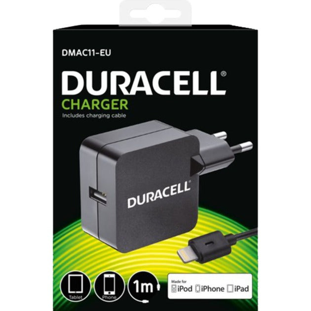Duracell Ladegeräter fir iPad, iPhone iPod