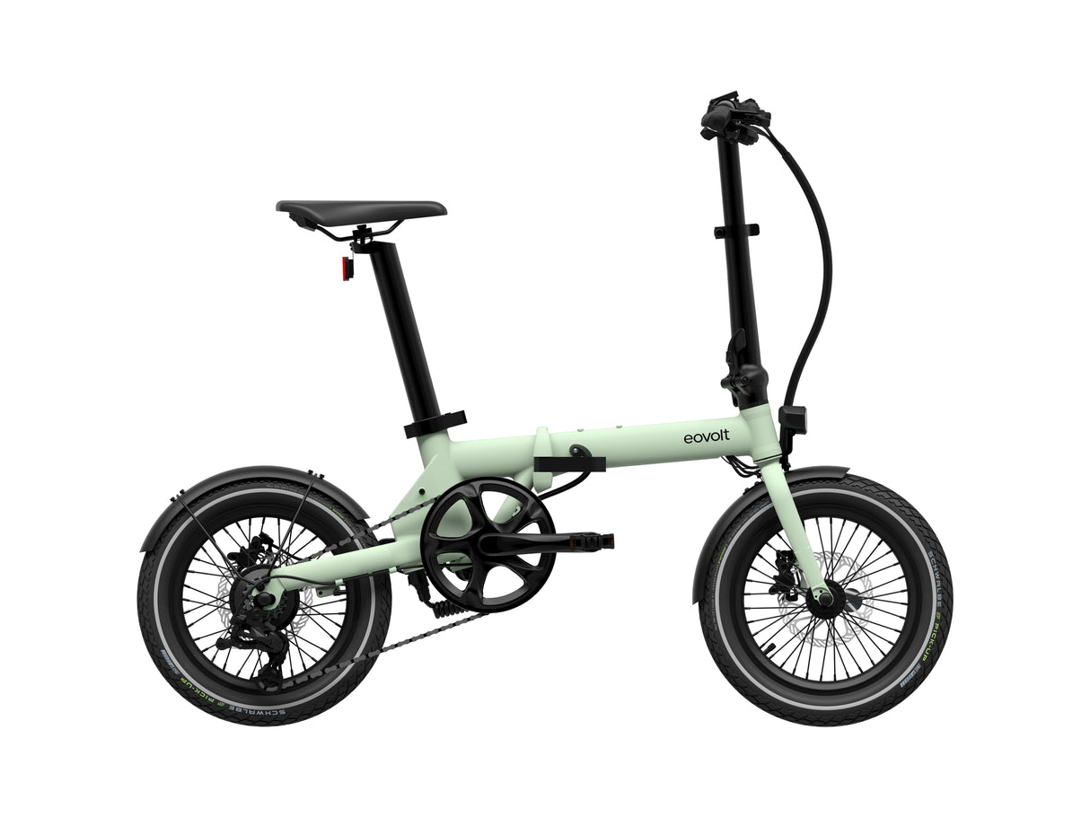 Vélo pliant électrique eovolt matin 16 origines v3 vert