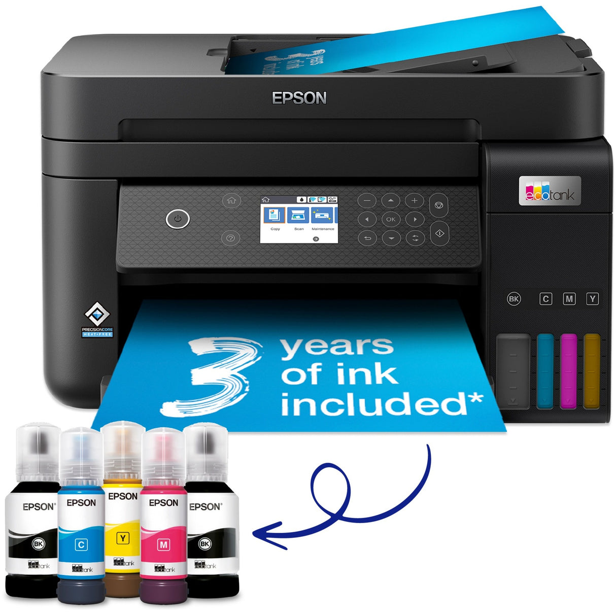 Epson Ecotank ET-3850 A4 Multifunctional Wi-Fi printer
