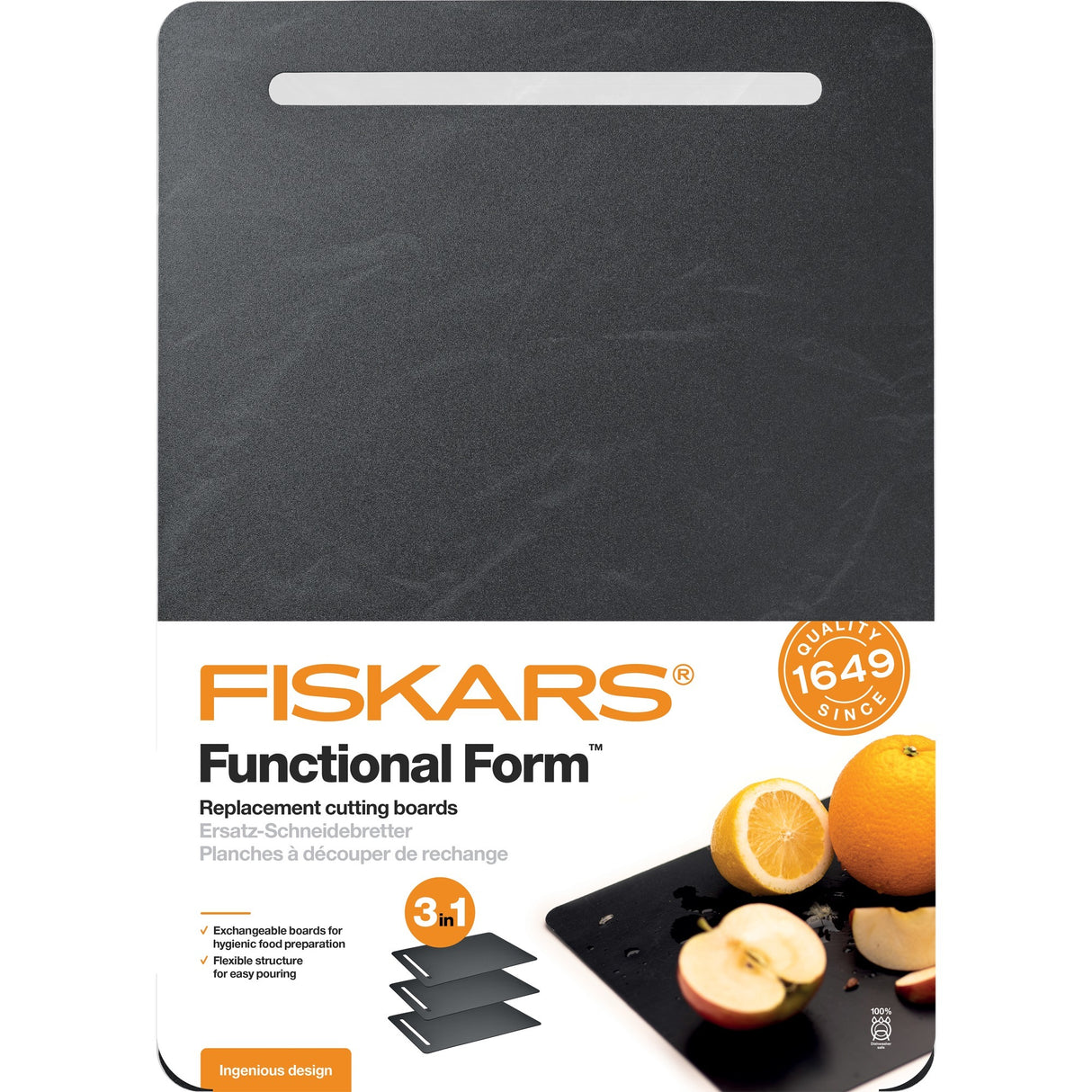 Fiskars Forma funcional tablas de corte de plástico de 3 piezas
