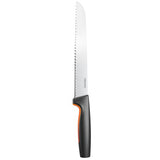 Fiskars Formal Forma Conjunto de pan de pan de bambú y cuchillo