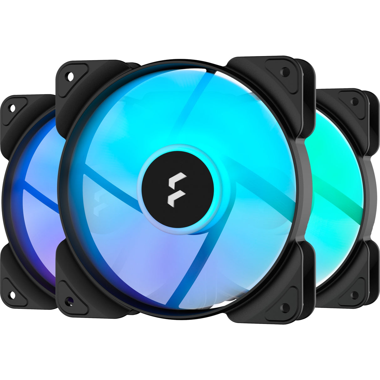 Fraktalny aspekt projektu 12 RGB PWM Black Frame 3 pakiet wentylatora