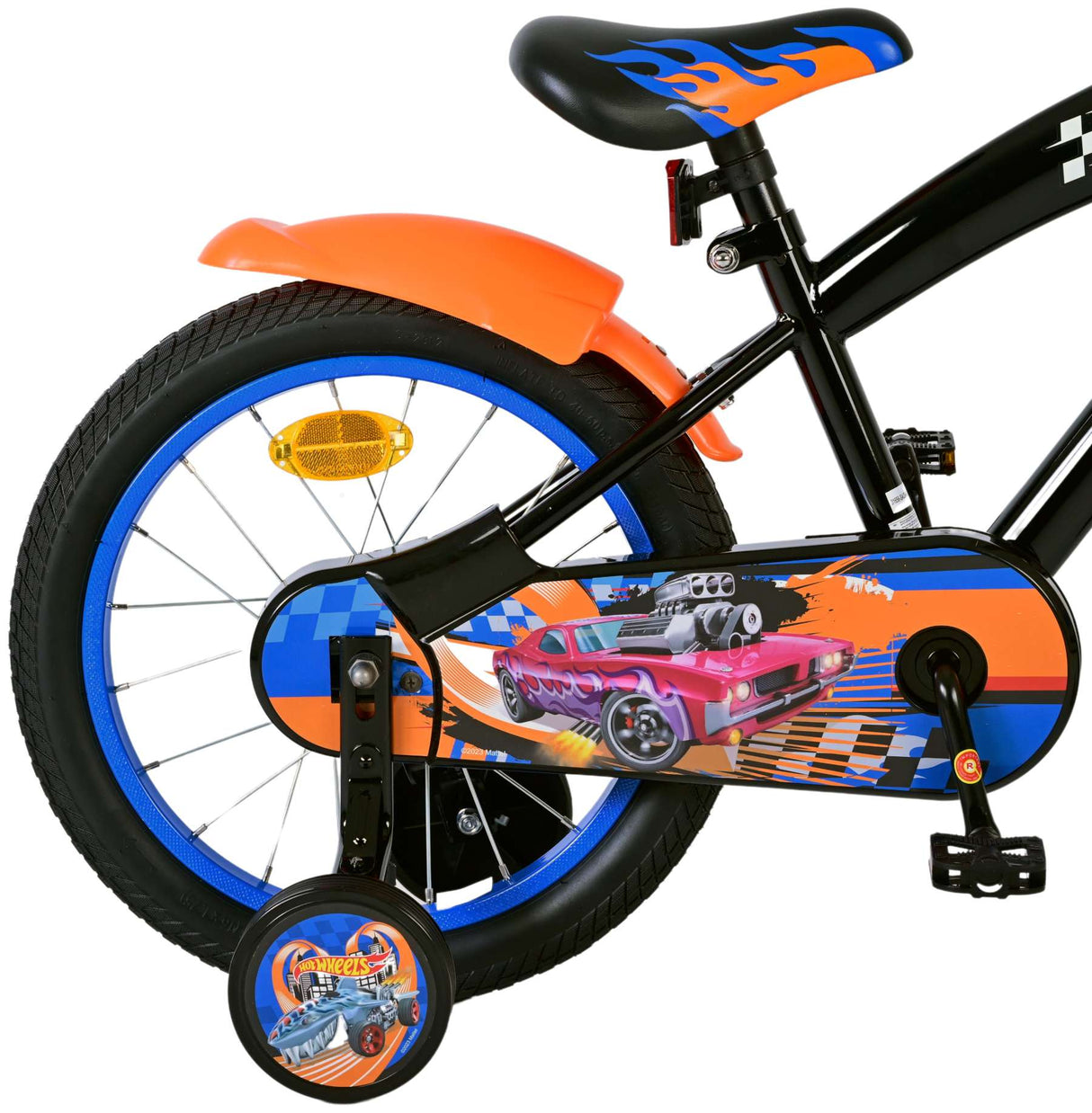 Heiße Räder 16 Zoll Fahrrad Schwarz Orange Blau 31656