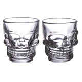 2 vasos de vasos de chupito (60 ml) - Calavera