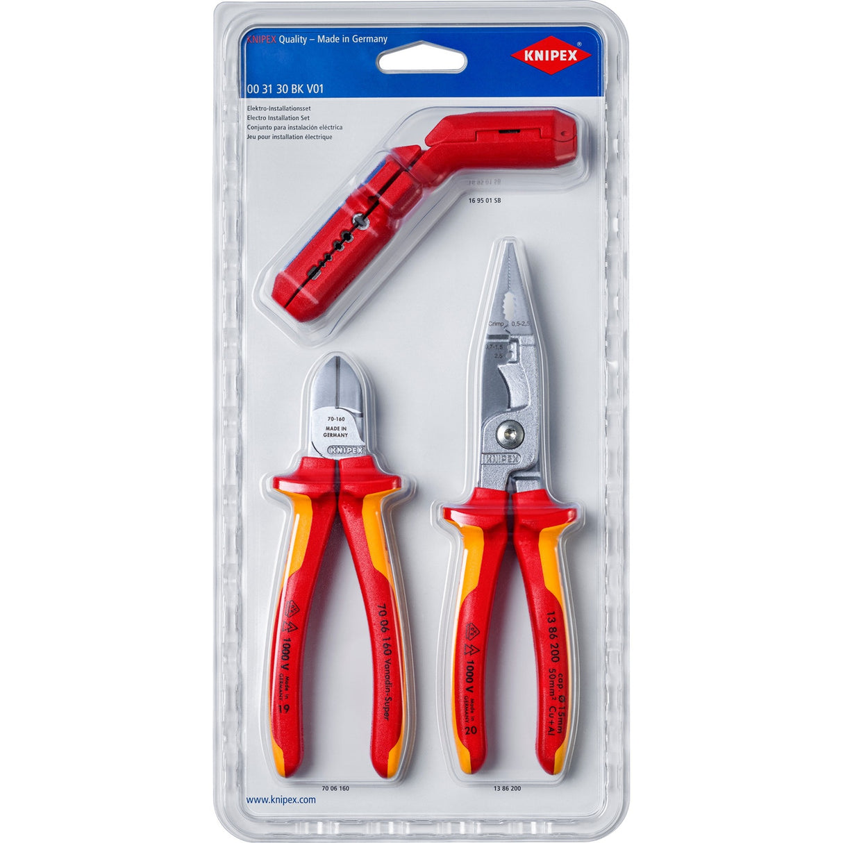 KNIPEX 00 31 30 BK V01 Elektro-Installatieset