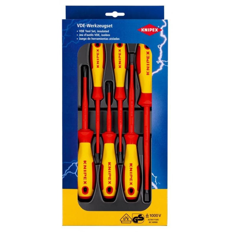 Knipex Screewdriver Set 00 20 12 V02 vde