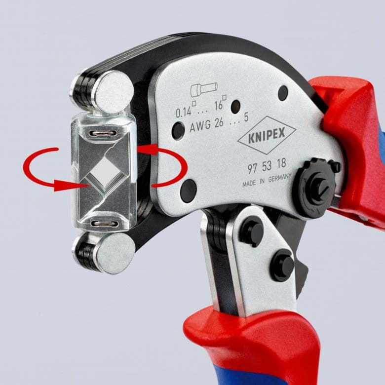 Knipex Twistor 16 selbstverständlech Zong fir Verdammen