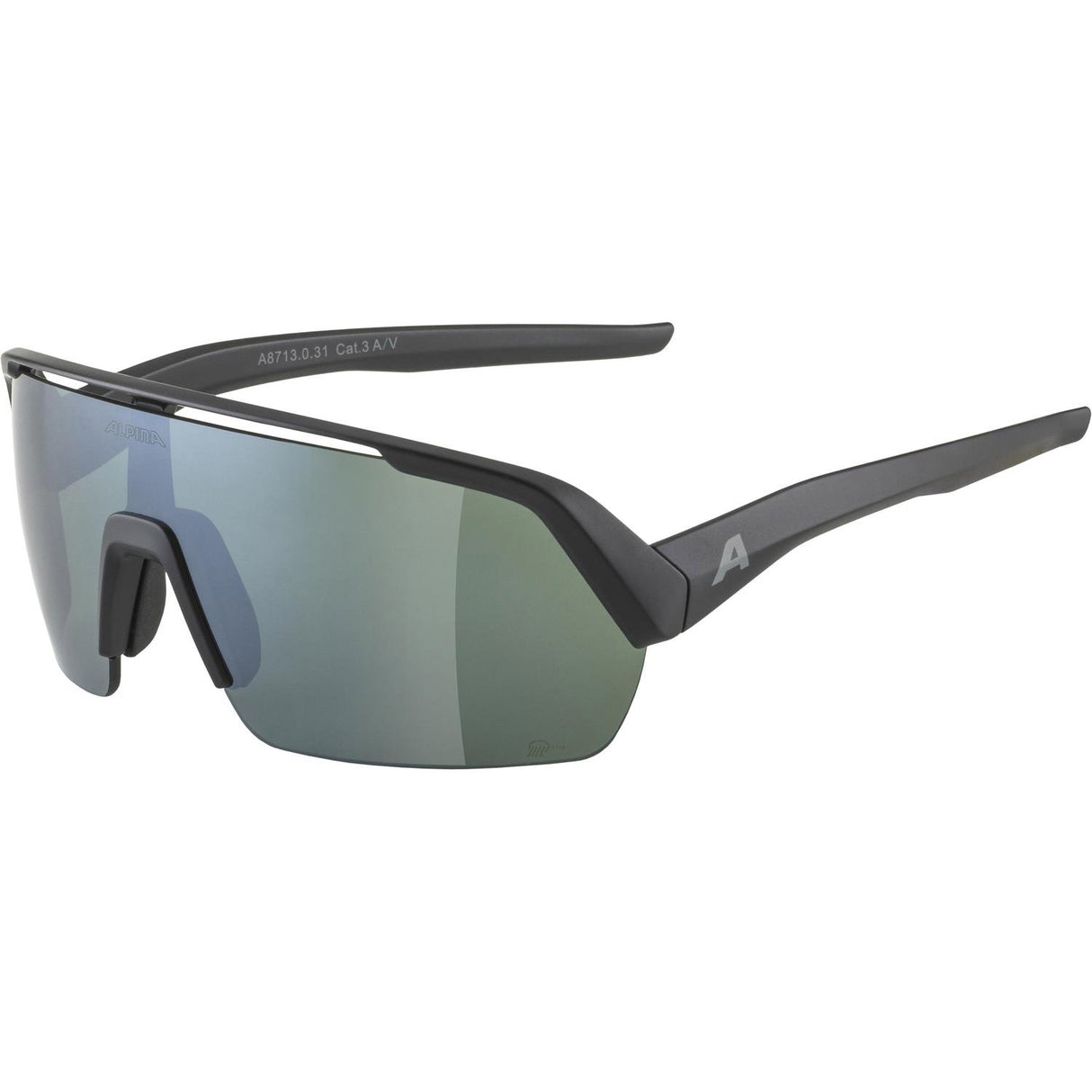 Olympiska sportkläder Alpina Sports Sports Glasses Turbo-HR Q-Lite Black