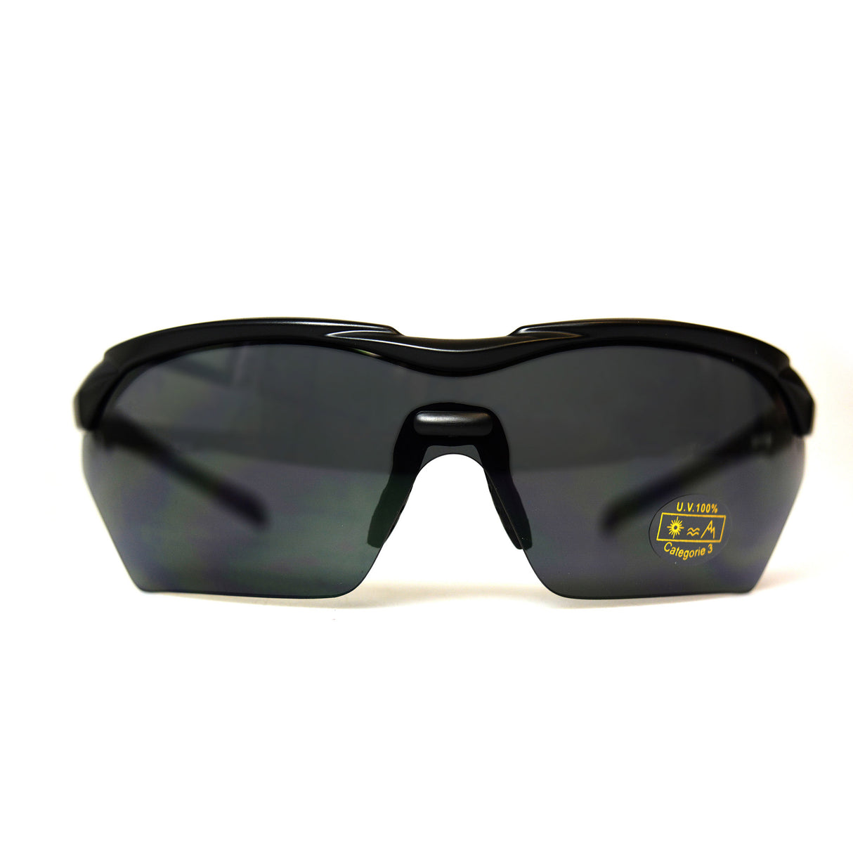 VWP-Brille Schwarz-Rauch-Seh Sport + klares Objektiv