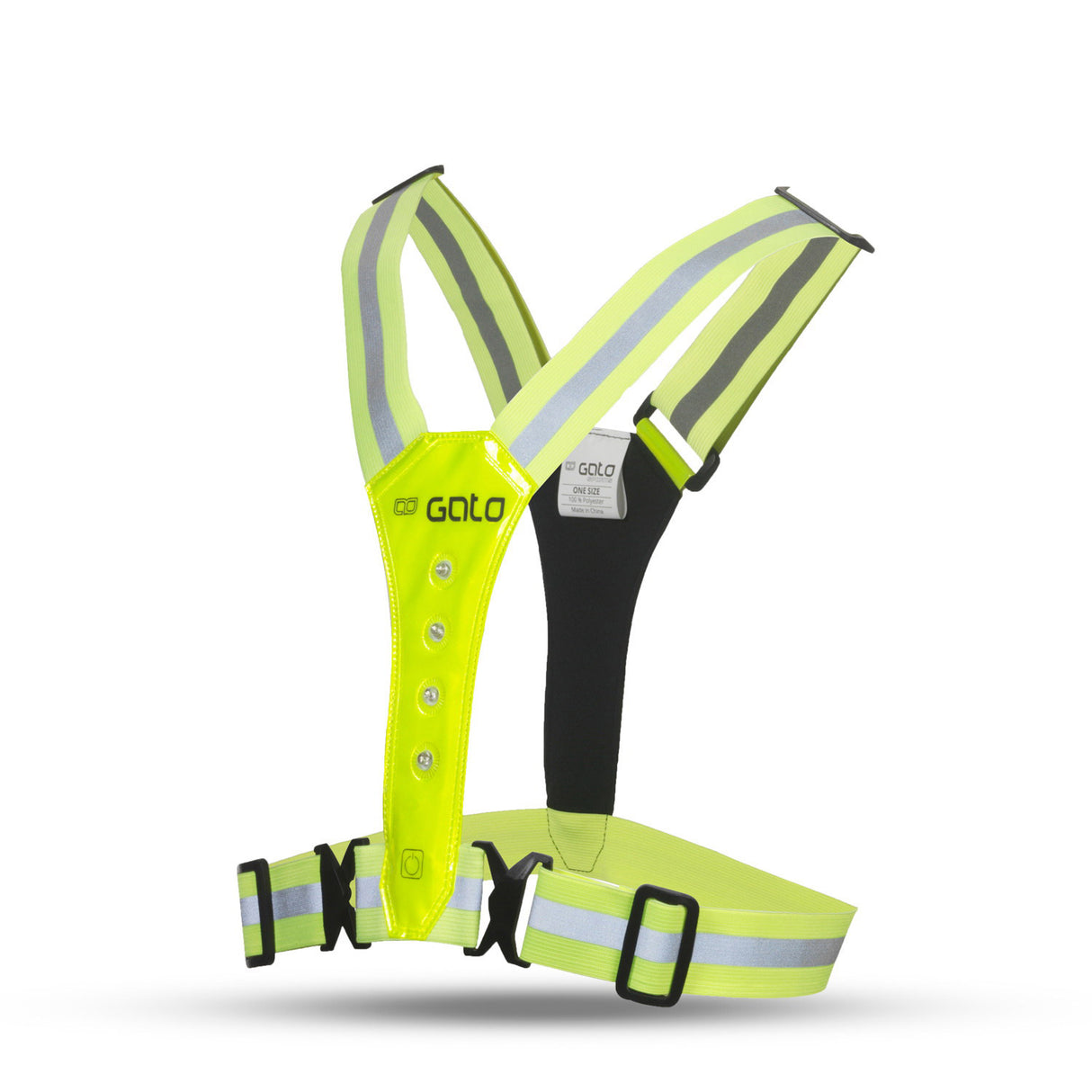 Outwet Safer Sport LED Vest Neon Yellow One Size