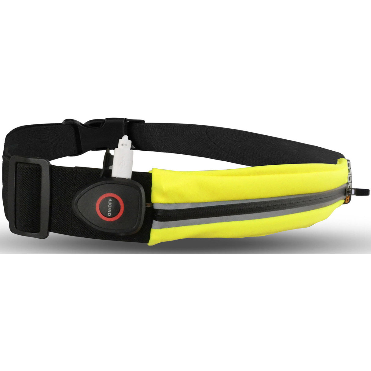 Outwet Gato Sport USB LED Belt Waterproof Neon Yellow Onesize