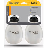 Outwet Gato bere bottiglie set 2 pezzi da 200 ml neri trasparenti