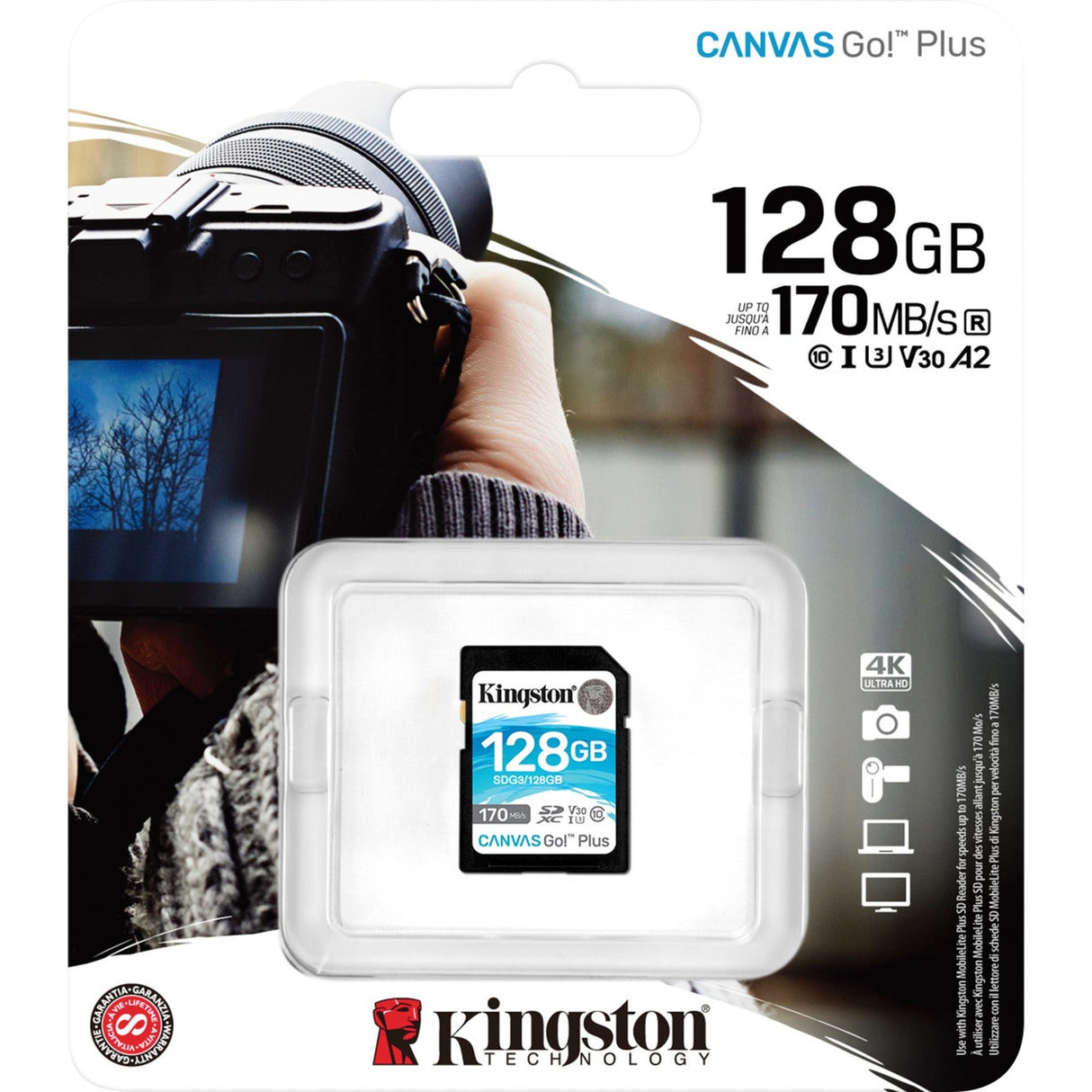 Kingston Canvas Go! Plus sdxc 128 Go