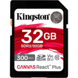 Kingston Canvas React plus 32 GB SDHC