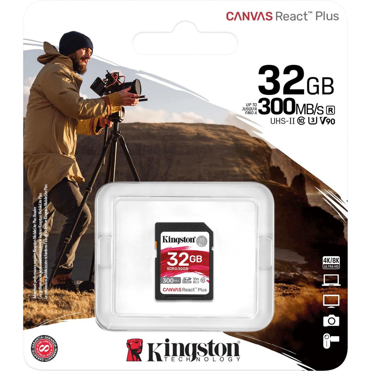 Kingston Canvas React plus 32 GB SDHC