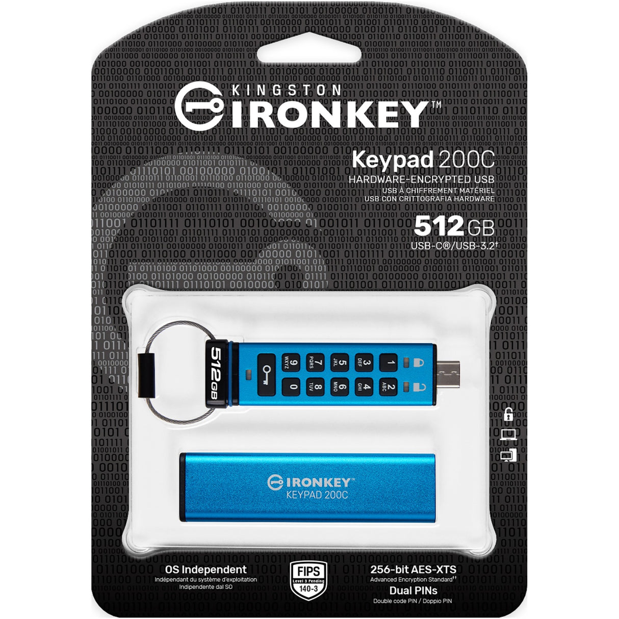 Kingston Ironkey Keypad 200 512 GB