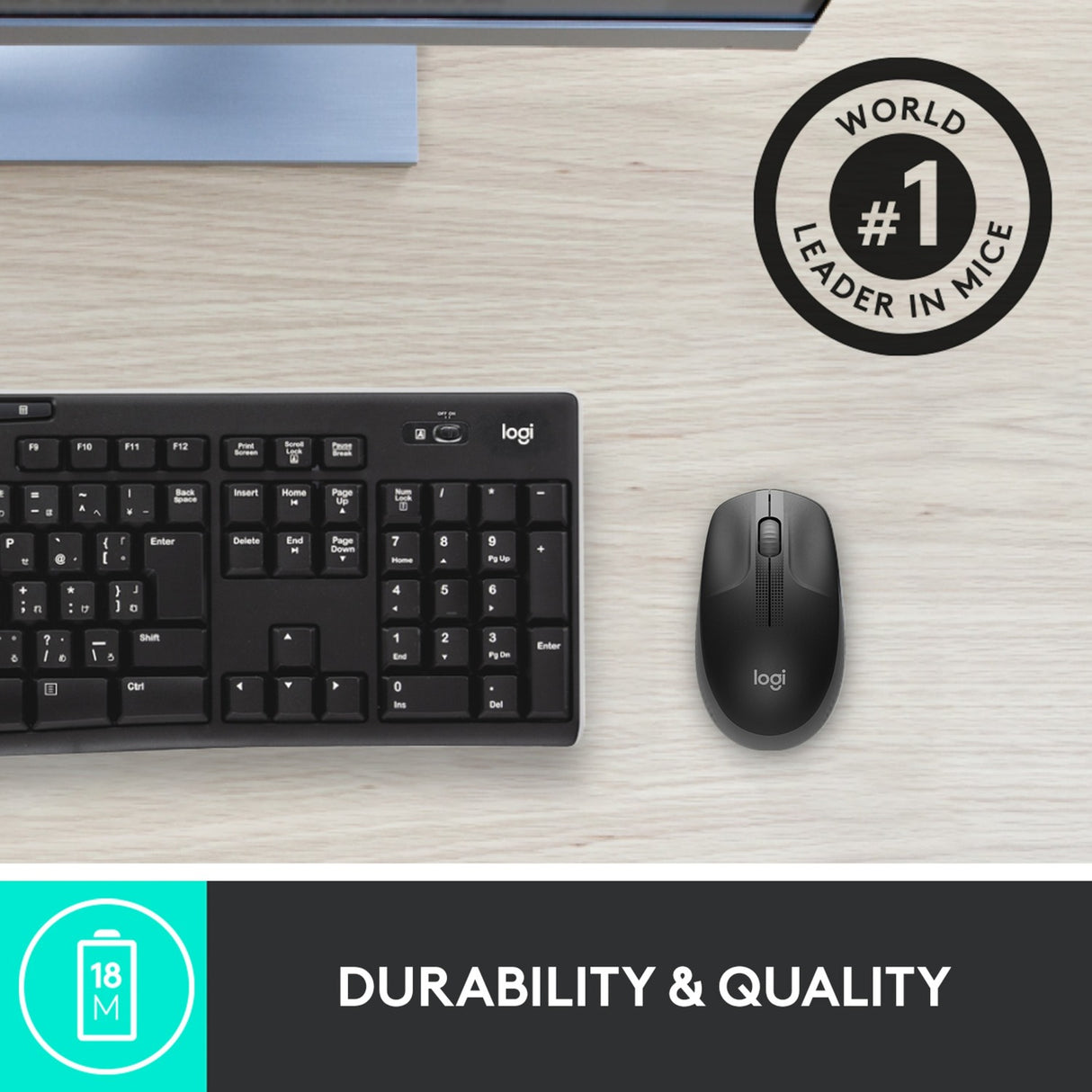 Logitech M190 Funkmaus in voller Größe