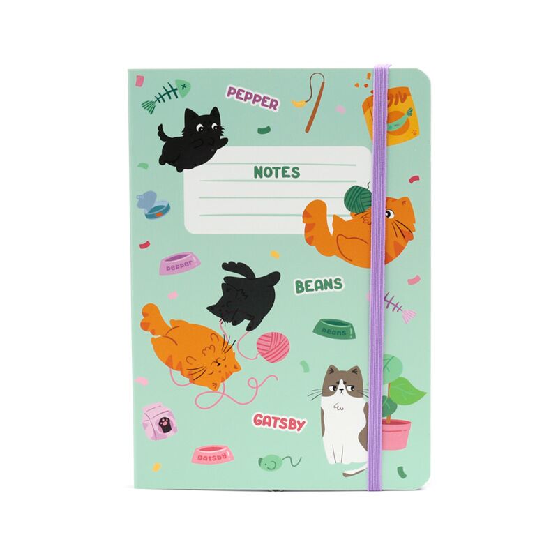 Beans Co Cats Recyclé A5 A5 Branche-carreau