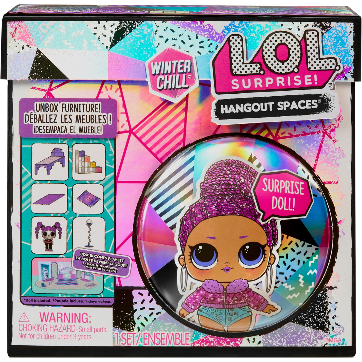 MGA Entertainment Surprise! Winter Chill Hangout Spaces Sty