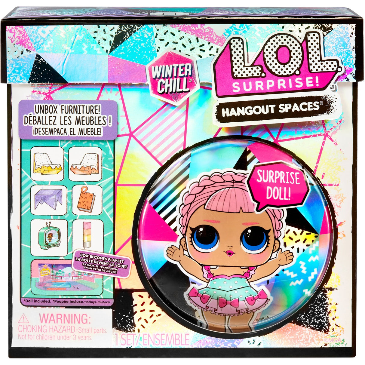 MGA Entertainment Surprise! Winter Chill Hangout Spaces Sty