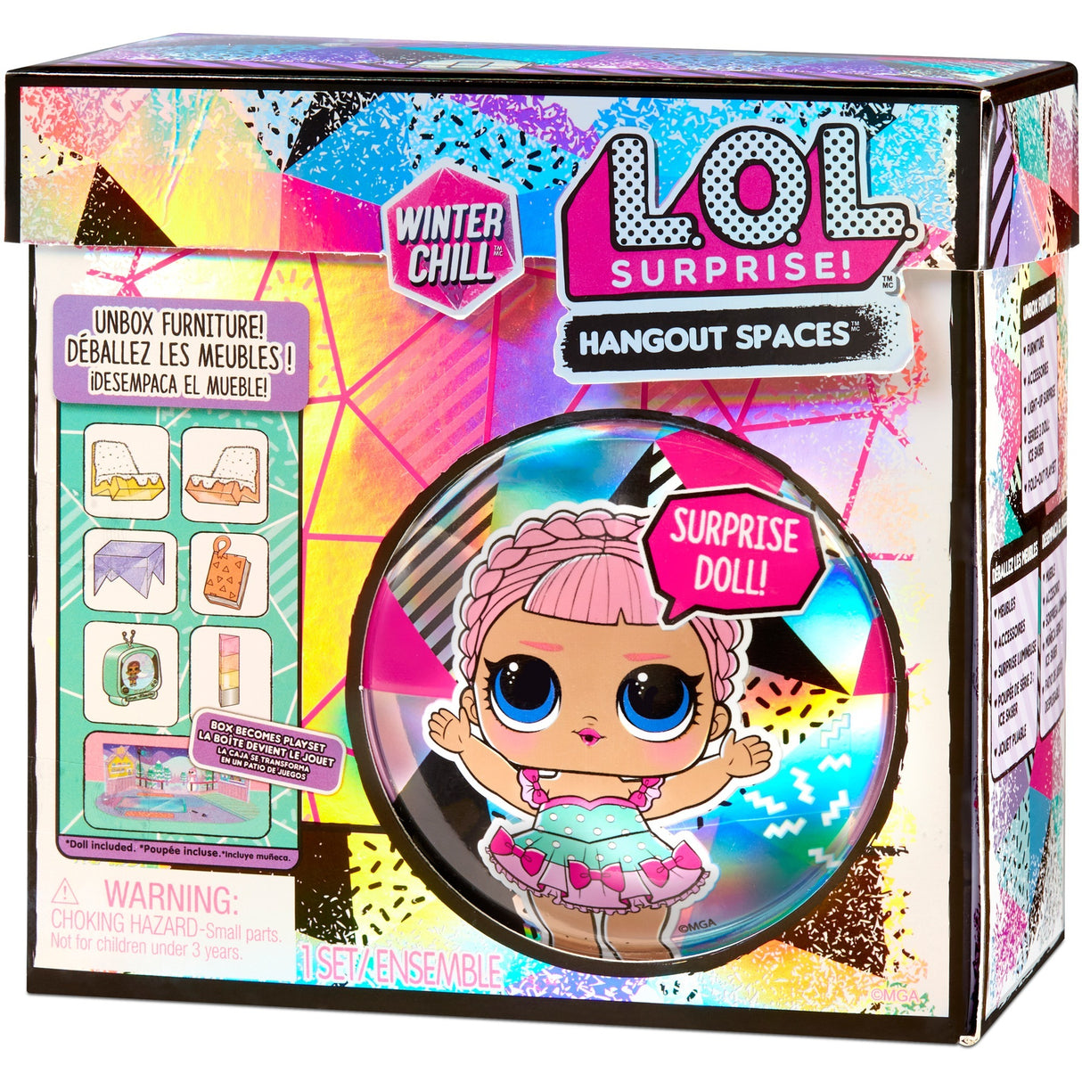 MGA Entertainment Surprise! Winter Chill Hangout Spaces Sty